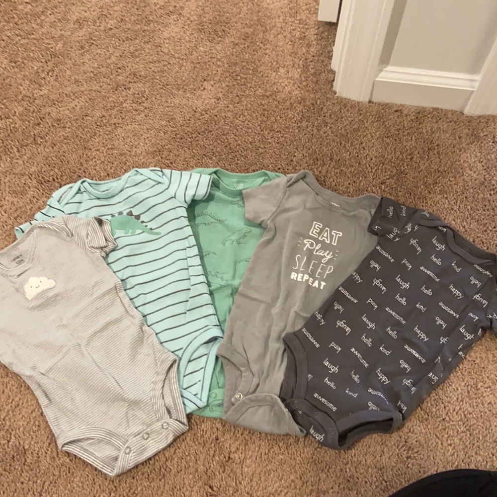 Bundle of 5 Carter’s/Just One You Onesies
